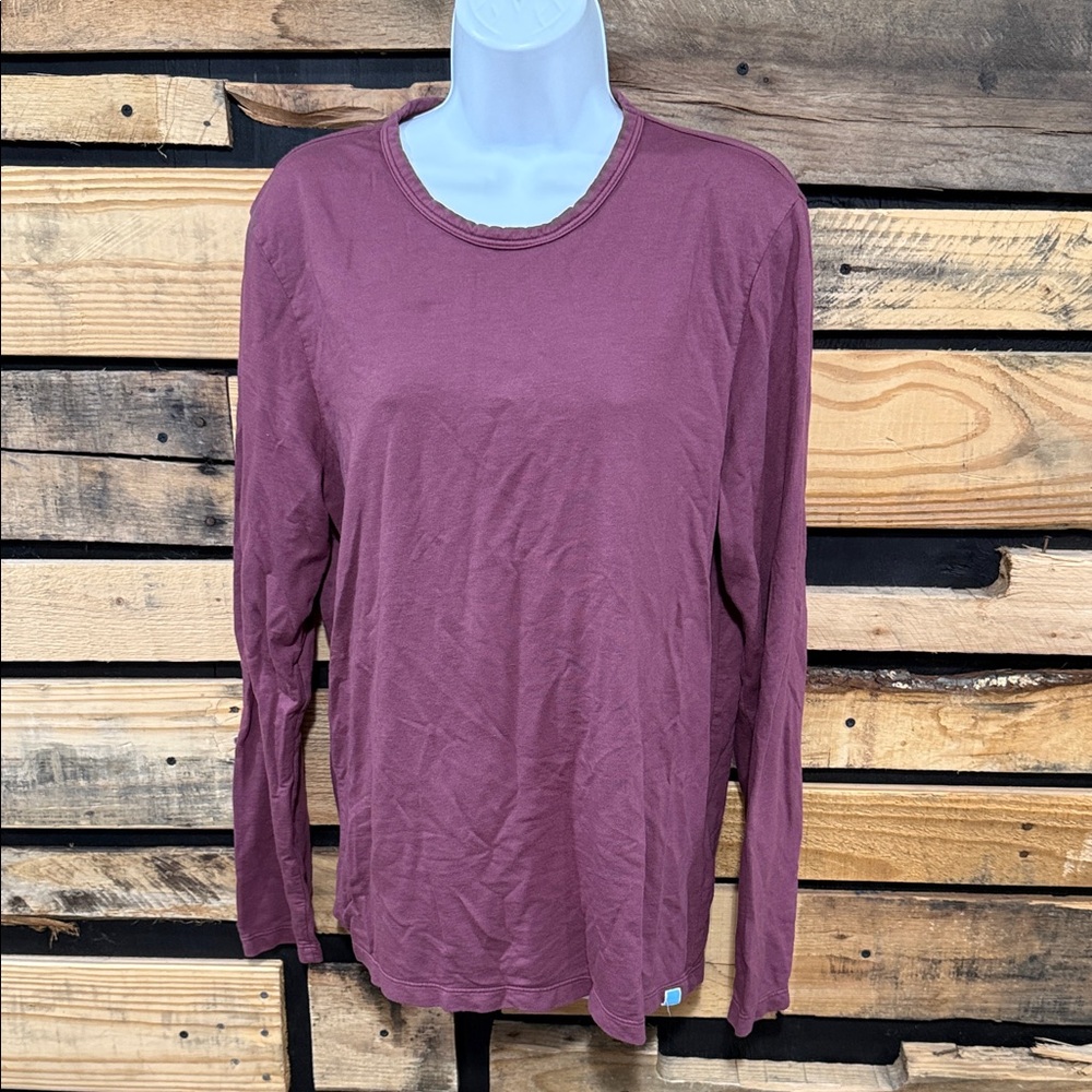 Jason Scott Women’s Purple‎ Supima Cotton Long Sleeve T-shirt Size Large